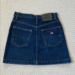 Polo by Ralph Lauren Blue Denim A-Line Skirt